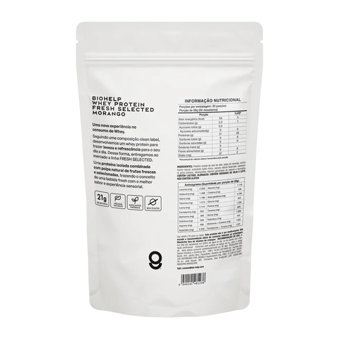 Whey Isolado Morango - BioHelp
