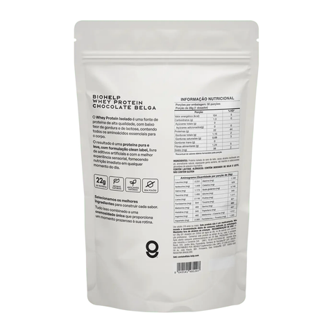 Whey Isolado Chocolate Belga - BioHelp