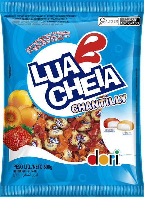 Bala Lua Cheia Chantilly Dori 600g