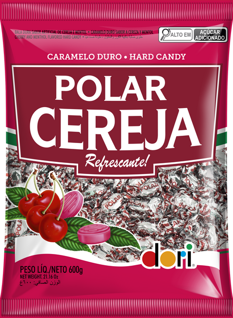Bala Polar Cereja Dori 600g