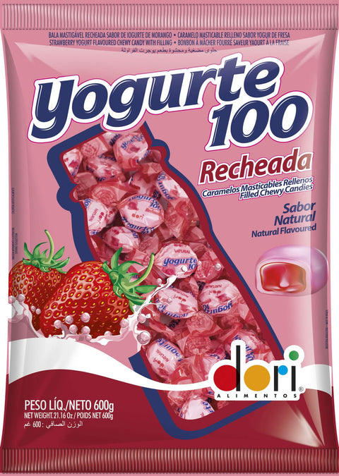 Bala Yogurte100 Recheada Dori 600g