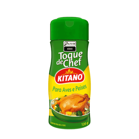 Tempero Kitano Toque de Chef para Aves, Peixes, Legumes 120 Gr.
