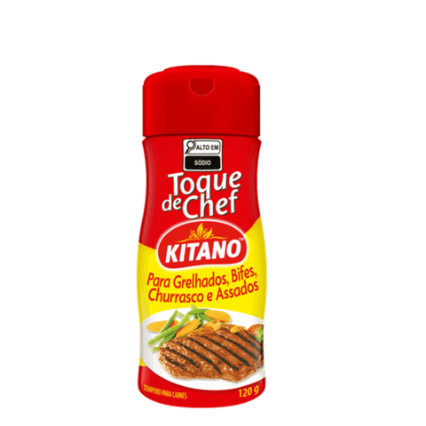 Tempero Kitano Toque de Chef para Grelhados, Bifes, Churrascos e Assados 120 Gr.