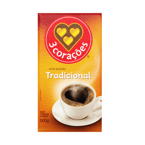 Cafe 3 Corações Vacuo Tradicional 500g