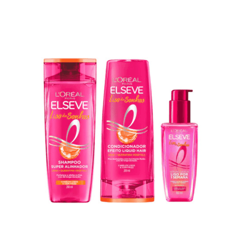 KIT SH + COND + SÉRUM LISO DOS SONHOS