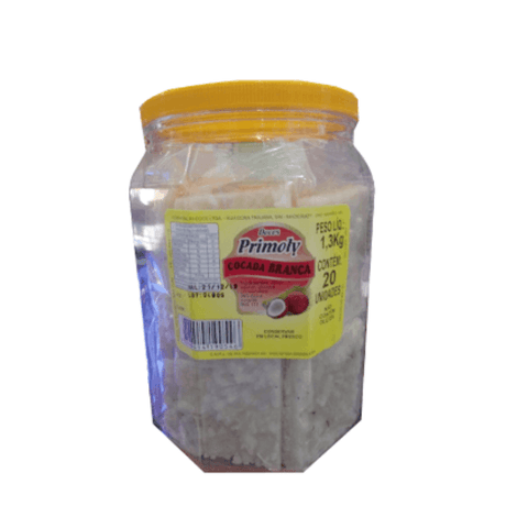 Cocada branca pote com 20 unidades