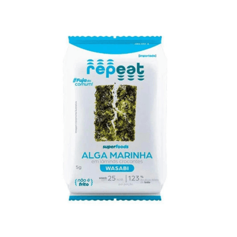 Snack de Alga com Wasabi Repeat 5g