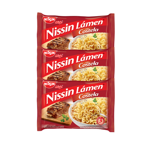 KIT 3 MIOJO NISSIN COSTELA 85G