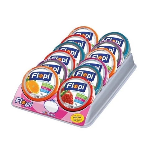 Bala Diet Sem Açúcar Sortida Flopi 2x40G