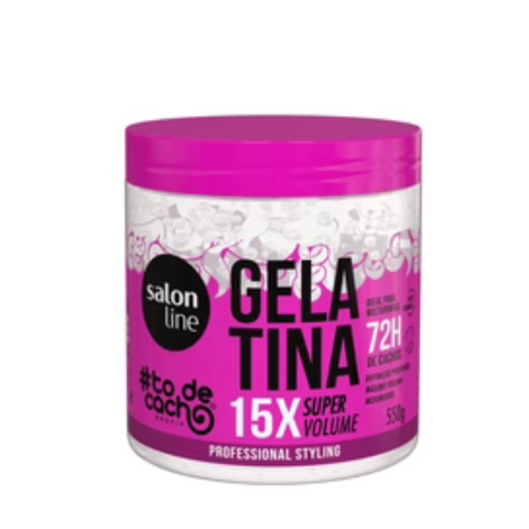Gelatina #todecacho Super Volume Salon Line 550g