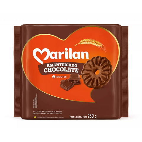 Biscoito Marilan Amanteigado Chocolate 280g
