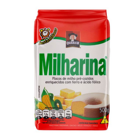 Flocos Milho Milharina Cuscuz Quaker 500g