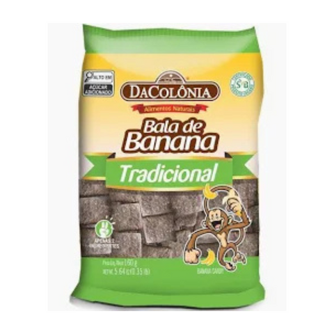 Bala de Banana Tradicional DaColonia 160g