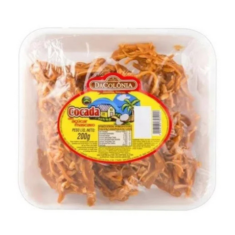 Cocada com Açúcar mascavo dacolonia 200g