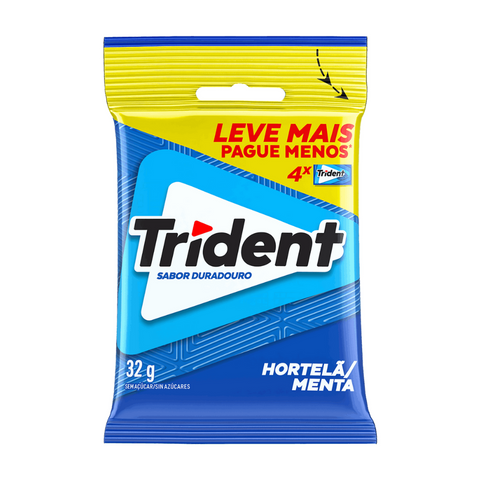 Trident Bag Hortela Zero Açúcar 4 un x 8Gr.