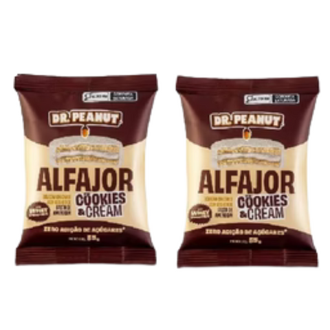 Alfajor Dr Peanut sabor cookies & cream 2x55G