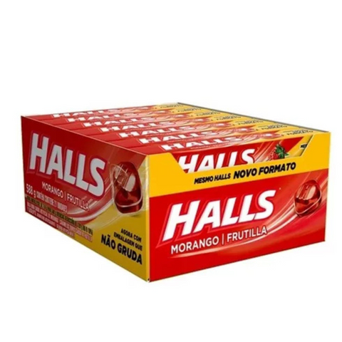Drops Halls Morango Caixa 21 x 28g