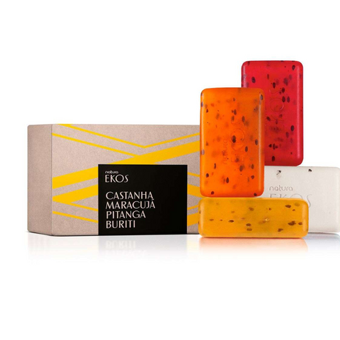 Sabonete em Barra Ekos Castanha, Maracujá, Pitanga, Buriti 4x100 g