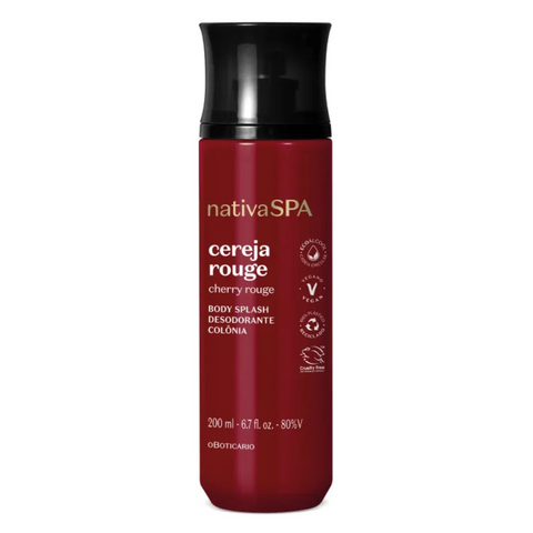 Body Splash Desodorante Colônia Nativa Spa Cereja Rouge 200ml
