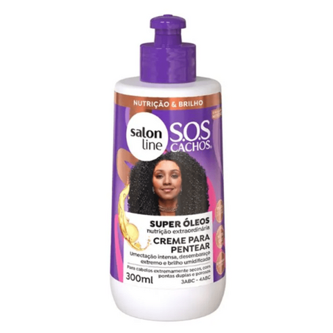 Creme de Pentear SOS Cachos Mix Óleos Nutritivos Salon Line 300ml