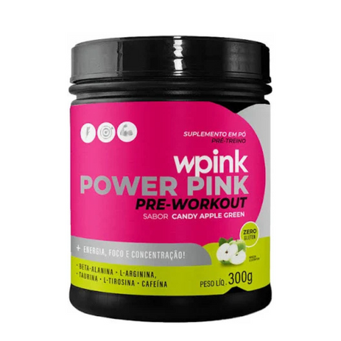 super power pink maçã verde - pré-treino - 300g WPink