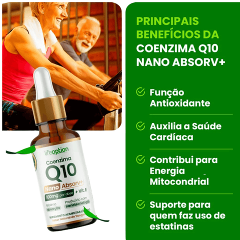 Coenzima Q10 Nano Absorv+ | Suplemento Líquido Sublingual |