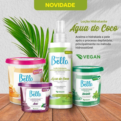 Loção Hidratante Pós Depilação Vegano Coco Depil Bella 300ml