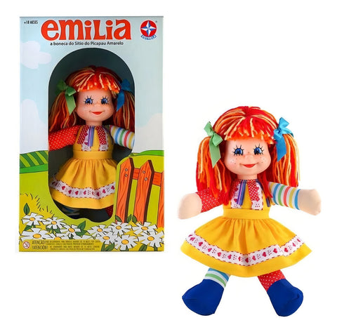 Boneca Emília De Pano Do Sítio Edição Comemorativa Limitada