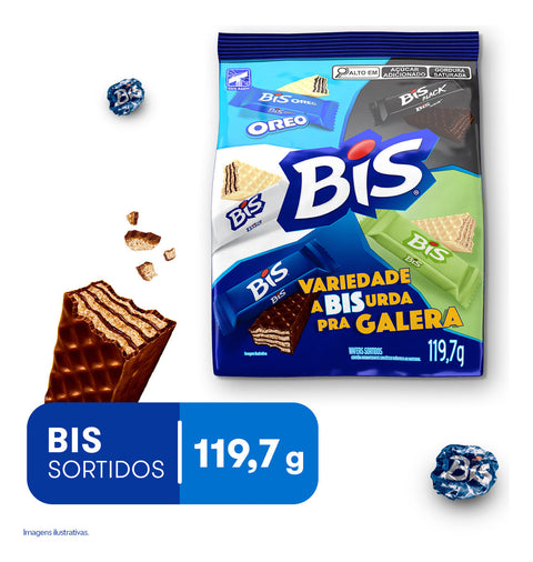 Bis Chocolates Sortidos Pacote 119,7g
