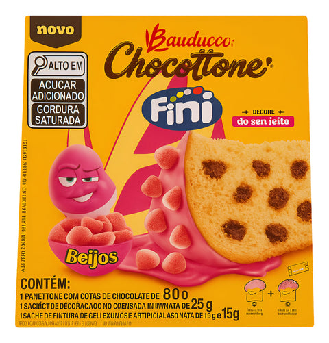 Mini Chocottone Bauducco Fini Beijos 80g Beijos