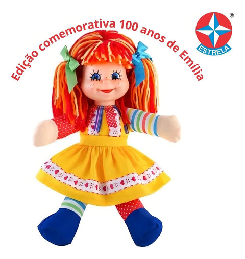 Boneca Emília De Pano Do Sítio Edição Comemorativa Limitada