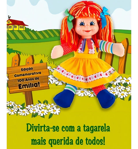 Boneca Emília De Pano Do Sítio Edição Comemorativa Limitada