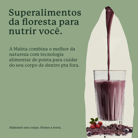 Superfoods Em Pó - Açaí e Camu‑Camu 360g - Vegano - Mahta