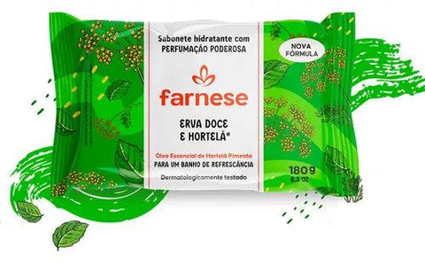 Sabonete Em Barra Erva Doce & Hortela 180gr - Farnese