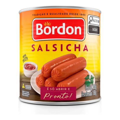 Salsicha Pronto Para Servir Bordon Lata 300g