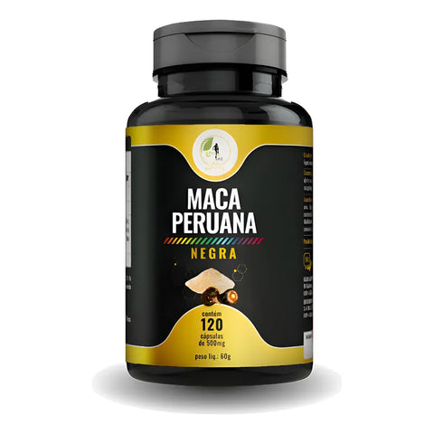 Maca Peruana Negra 120 Cápsulas - Fits Life Sem Sabor