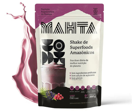 Superfoods Em Pó - Açaí e Camu‑Camu 360g - Vegano - Mahta