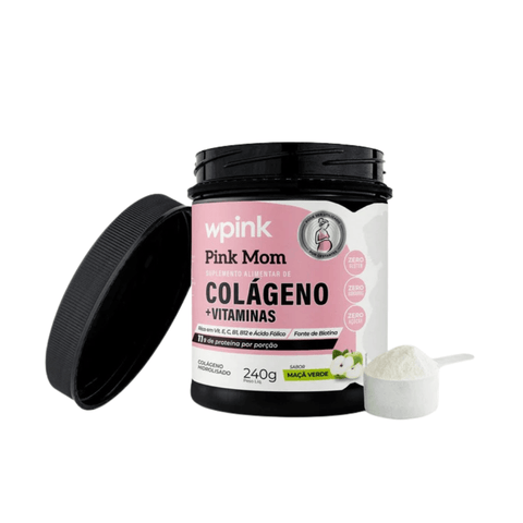 colágeno pink mom - maçã verde - 240g - WPink