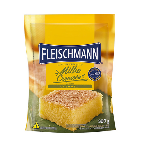 Mistura para Bolo Cremoso Milho Fleischmann Sachê 390g