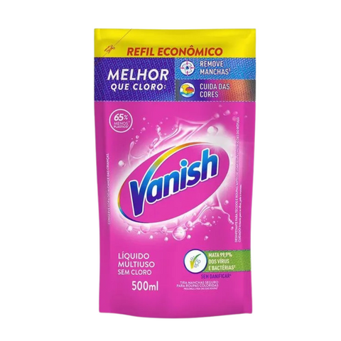 Tira Manchas Vanish Líquido Multiuso para roupas coloridas Refil Econômico 500ml