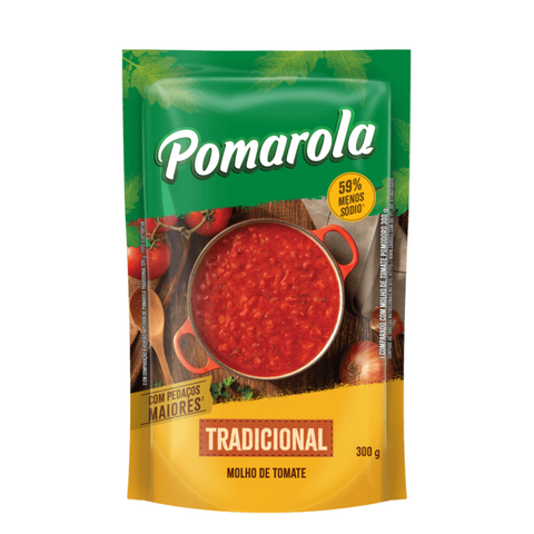Molho de Tomate Pomarola Tradicional Sachê 300g