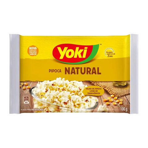 Pipoca para Micro-Ondas Natural Yoki Pacote 100g