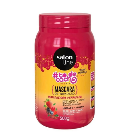 Máscara Tô De Cachos Matizadora Vermelha Salon Line