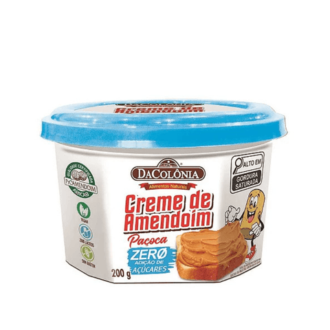 Creme de Amendoim Zero 200g DaCôlonia
