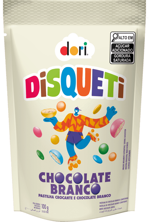 Confeito de Chocolate Branco Disqueti 100g