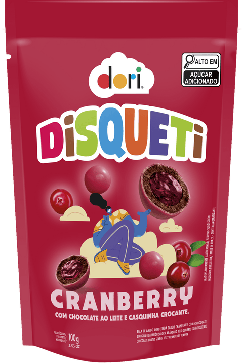 Confeito de Cranberry com Chocolate Disqueti 100g