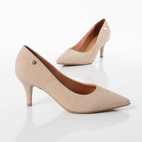 Vizzano 1185-702 Pointy Toe Pump in Golden Shine