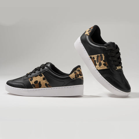 Vizzano 1214-1067 Lace-Up Sneaker in Black/Multi Beige