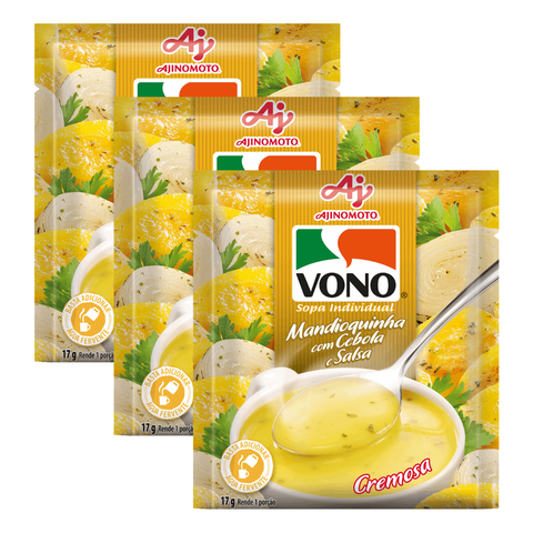 Sopa Vono Mandioquinha Cebola e Salsa 3x17g