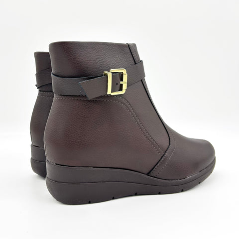 Modare 7085-101 Flat Ankle Boot in Coffee